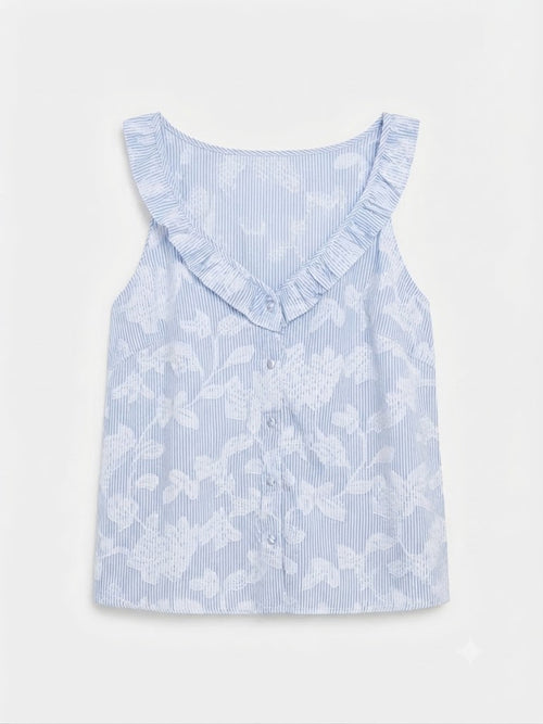 Céline Blue Top